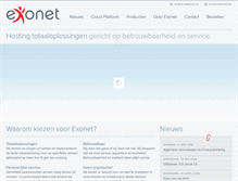 Tablet Screenshot of exonet.nl